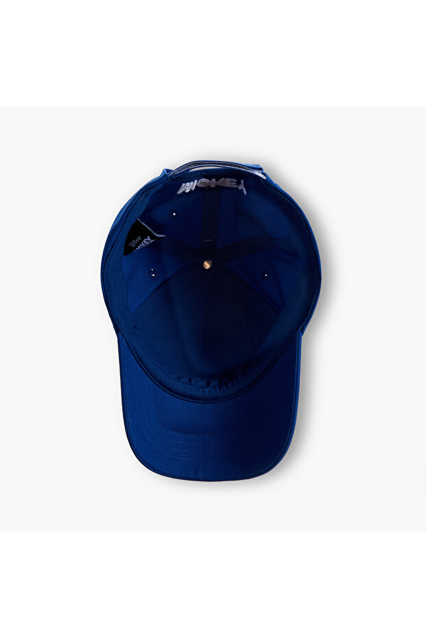 قبعة مزينة بطبعة ميكي ماوس مع إغلاق بشريط لاصق - 7