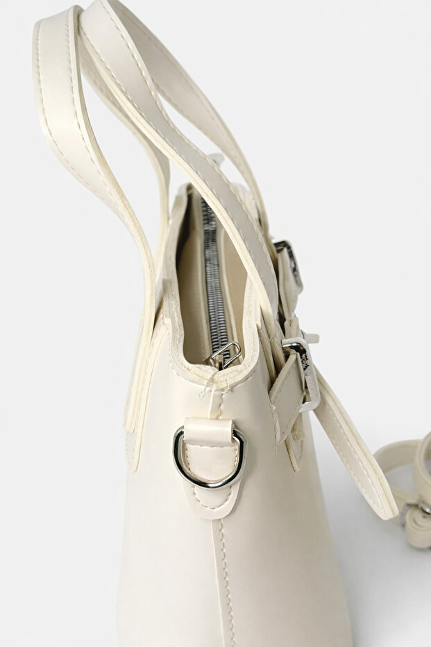 Mini El ve Çapraz Çanta - Ekru - 2