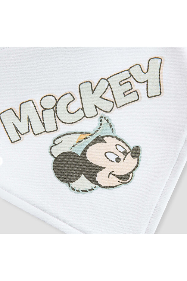 مريلة مطبوعة بطبعة ميكي ماوس مع زر للإغلاق - 2