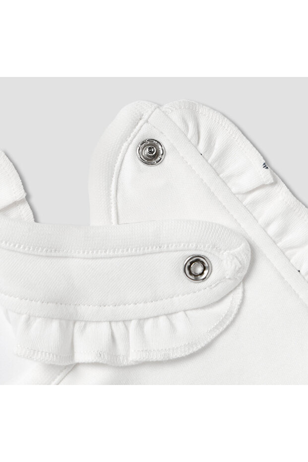 Printed Bib with Snap Button Closure - 4