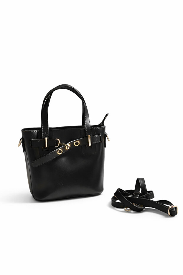 Mini El Ve Çapraz Çanta - Siyah - 1