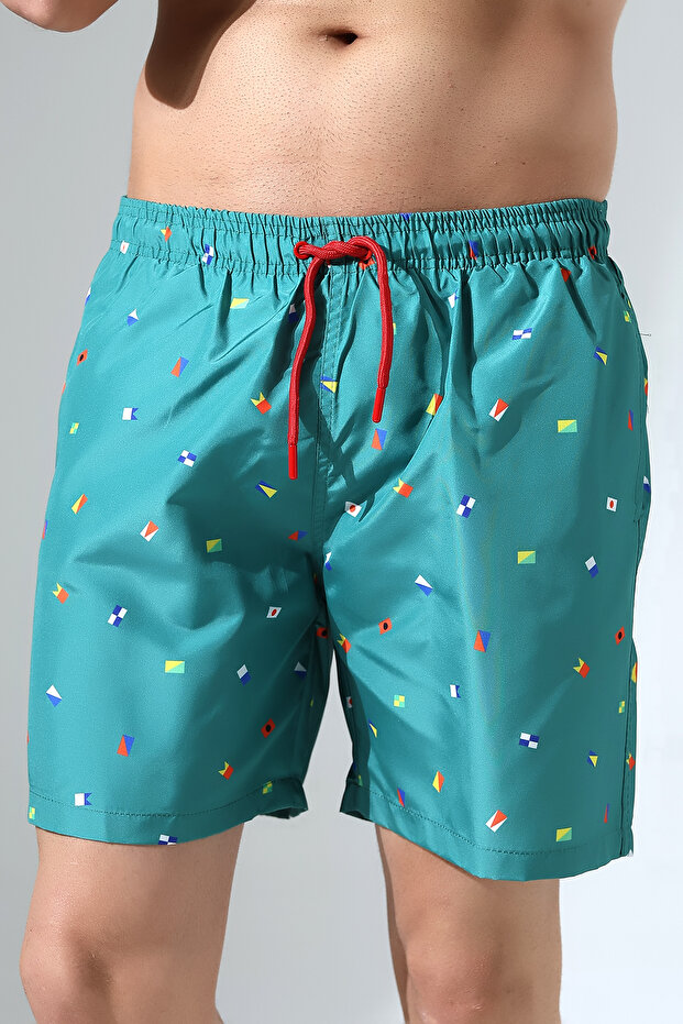 شورت بنمط العلم الأخضر - 5