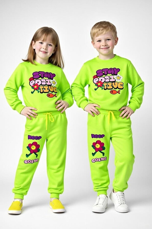 Stay Positive Children's Tracksuit Set