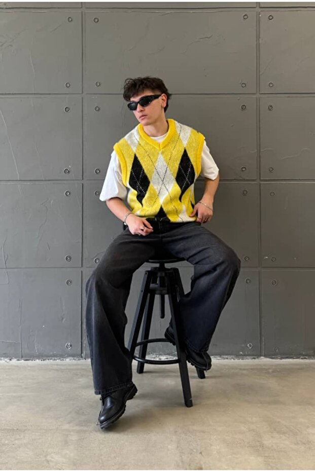 سترة منقوشة بالألماس - 5