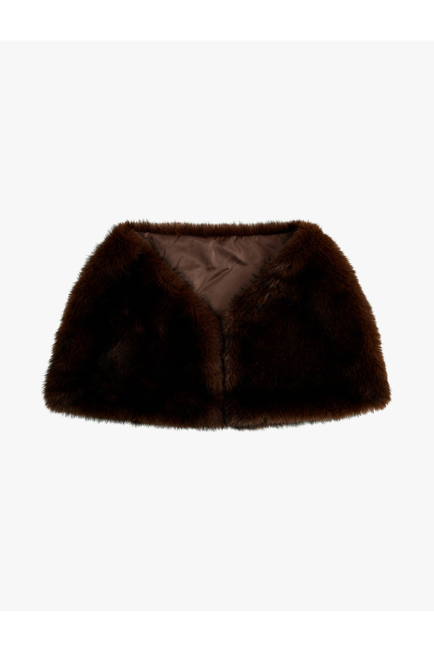 Short Faux Fur Scarf - X Melis Ağazat