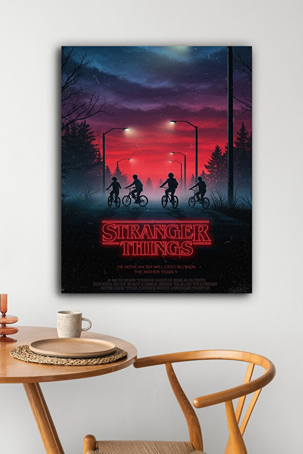 Stranger Things Modern Panel Tablo Poster - 1