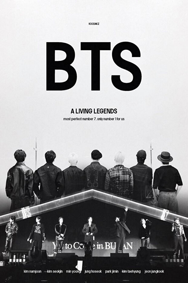 Poster iconic din lemn BTS (fără ramă) - 3