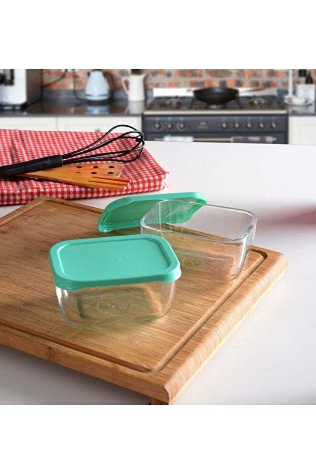 Pasabahce Snowbox Food Container 420cc – 2-Piece Airtight Container Set ST