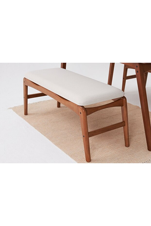 TOUCH İSKANDİNAV BENCH, KREM - 5