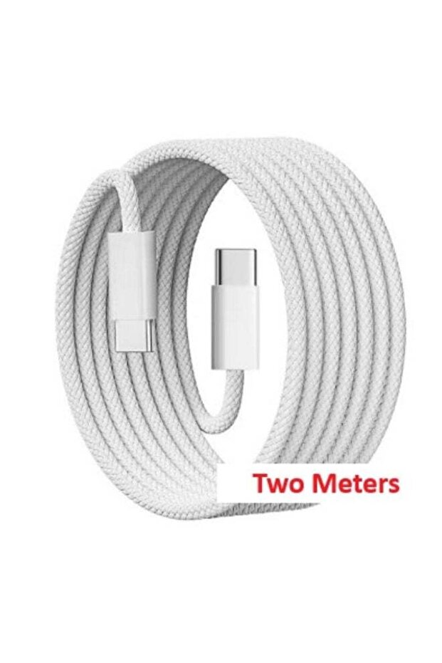 White Charging Cable 2 Meters - 1