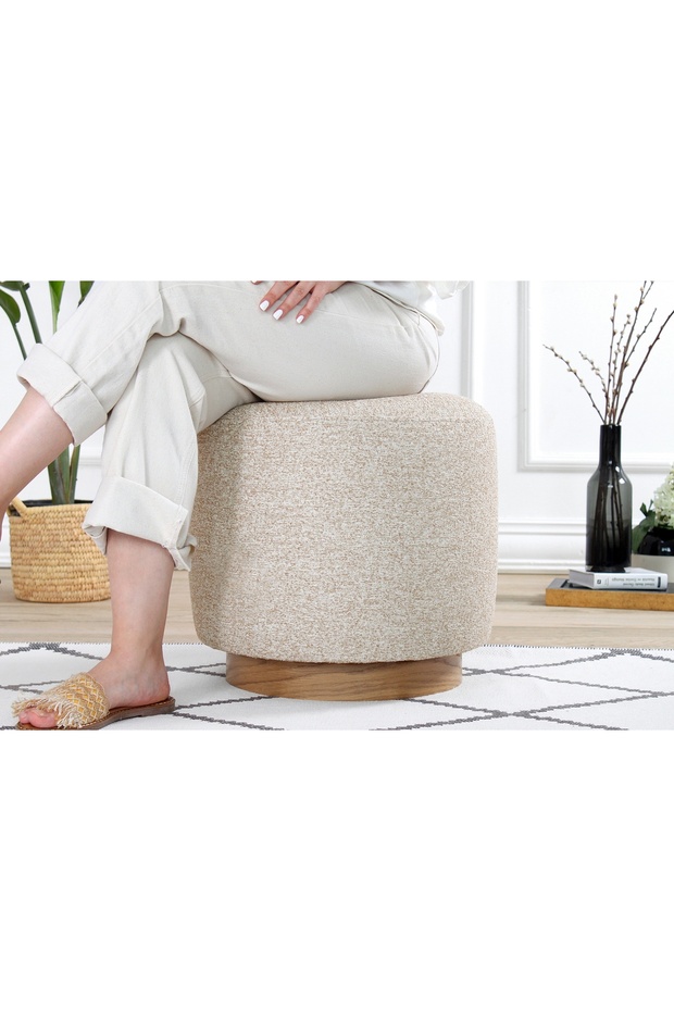 CHERİTON PUF, BEJ - 4