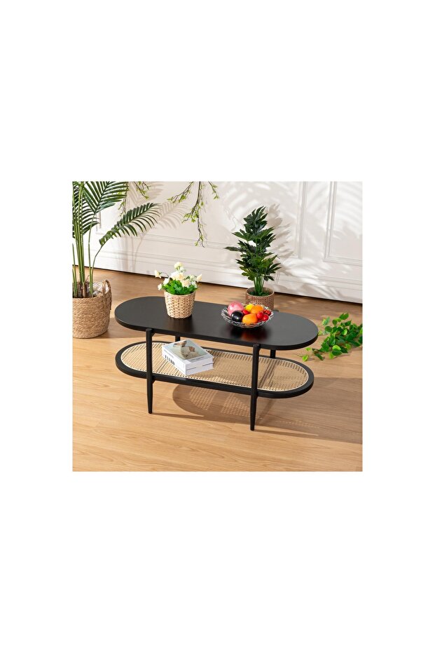 Napolyon Rocca Orta Sehpa, Siyah - 1