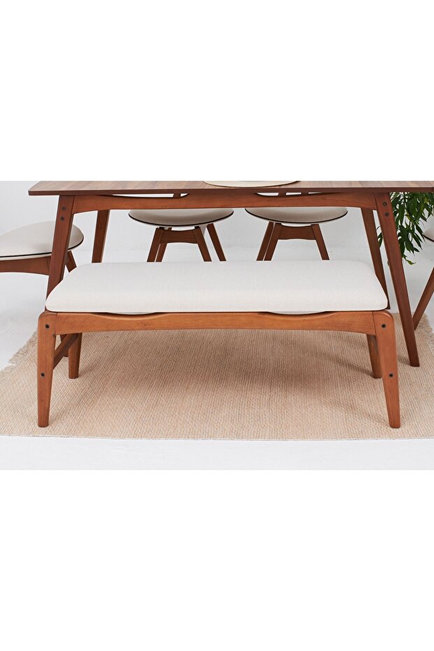 TOUCH İSKANDİNAV BENCH, KREM - 2