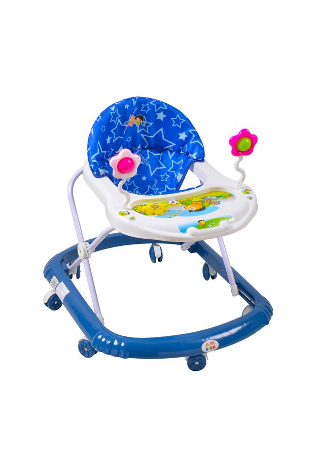 BABY WALKER WITH TOYS-Blue