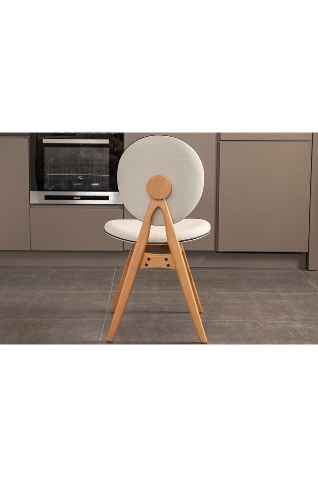 TOUCH İSKANDİNAV SANDALYE, MEŞE KREM - 4