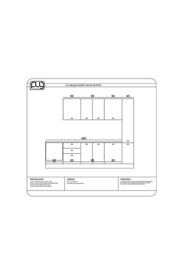 SHERRY MUTFAK, 300 CM - 4