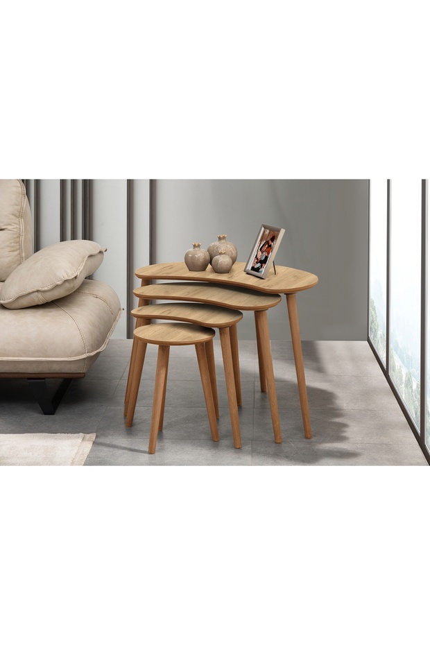 MOON ZİGON ORTA SEHPA SETİ, MEŞE - 2