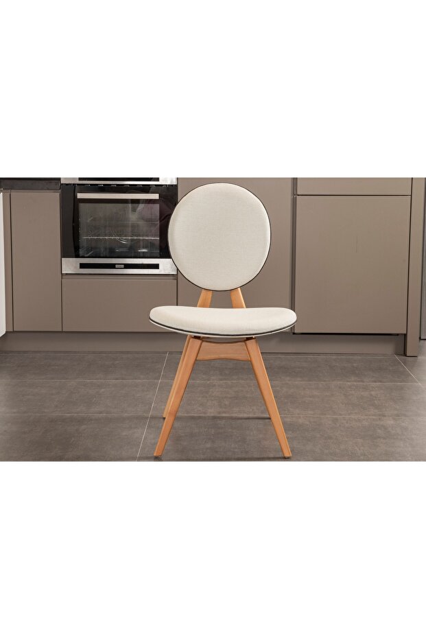 TOUCH İSKANDİNAV SANDALYE, MEŞE KREM - 1