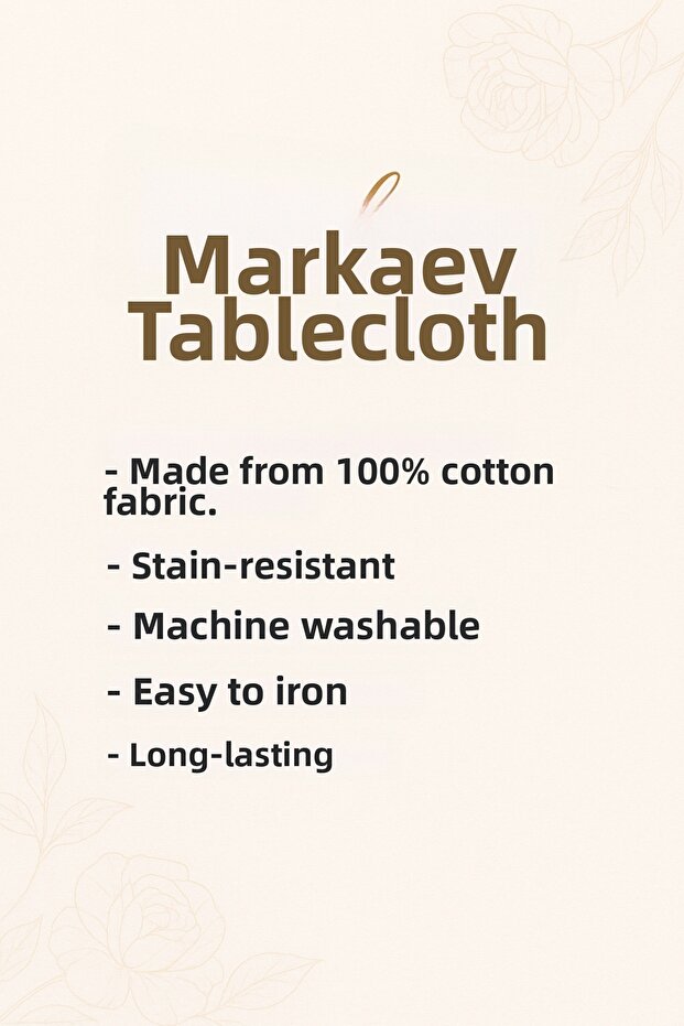 مفرش طاولة من القطن بتصميم غابة الشتاء MSAORT0072 - 4