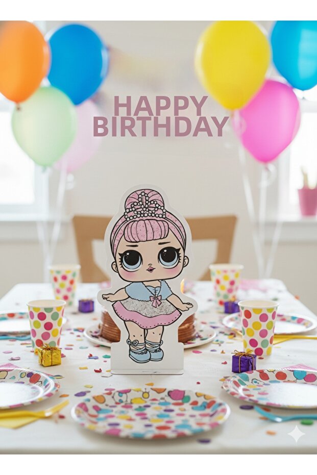 35 cm – Lol Doll Crystal Queen Standing Board Decorative Party and Concept Ornament