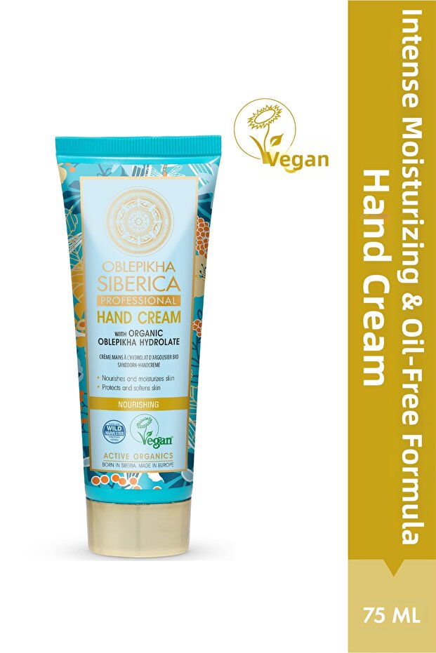 Intensive Moisturizing Hand Cream 75 ml - Organic Oblepikha Extract
