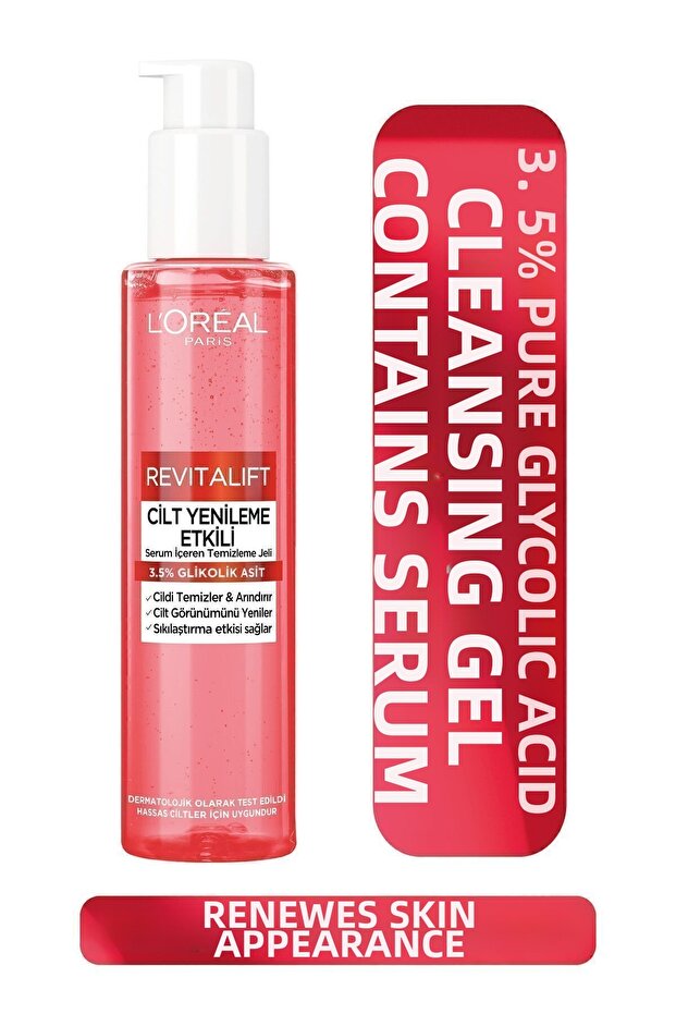 Revitalift Skin Renewal Effective Cleansing Gel 150 Ml - Glycolic Acid