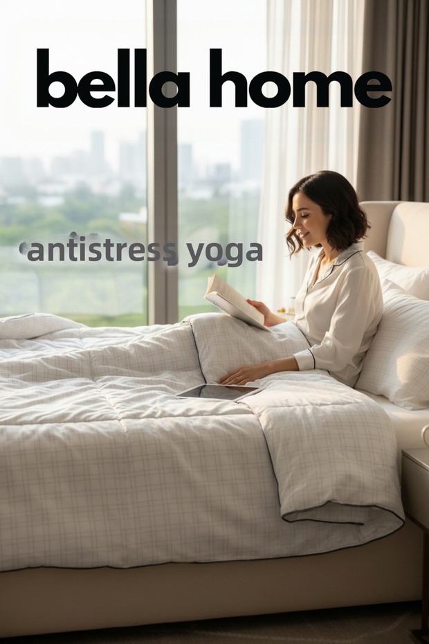 Double Antistress Quilt - 195X215 cm - White with Original Linen Bag - 1