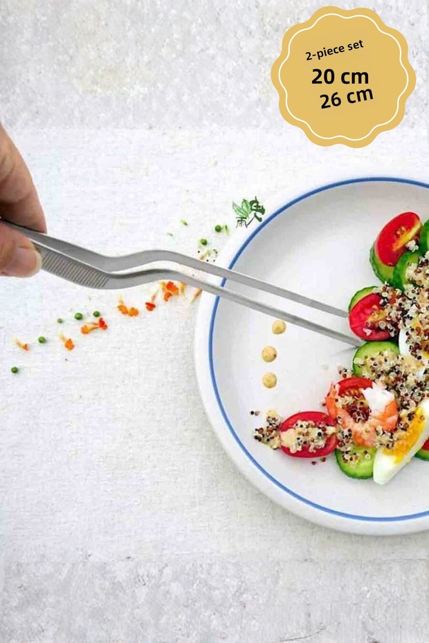 Set of 2 Chef Tweezers 1/20 cm 1/26 cm (Sc-01) - 4