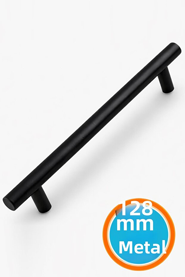 Furniture Kitchen Cupboard Cabinet Drawer Handle Knob -Matte Black Metal (128 Mm-12.8 cm) Handles