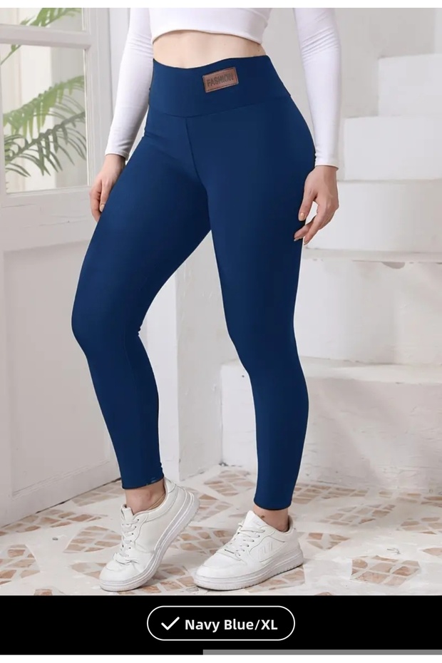 Yiwushi Fleece Lined Warm Leggings for Women, Comfortable Fleece Leggings for Fall and Winter XL - 5