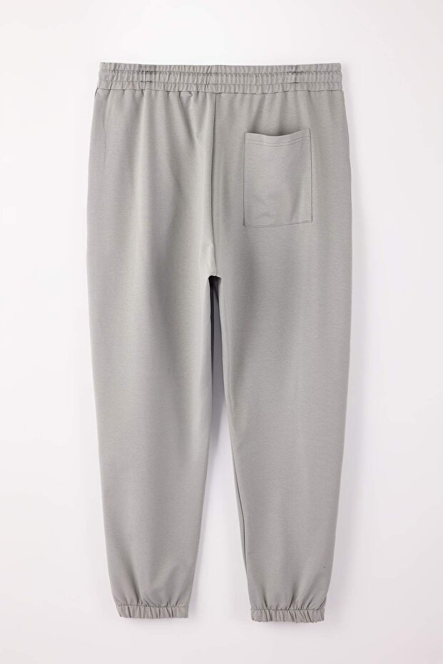 Büyük Beden Gri Oversize/Geniş Kesim Eşofman Altı TMNSS24AJ00001 - 5