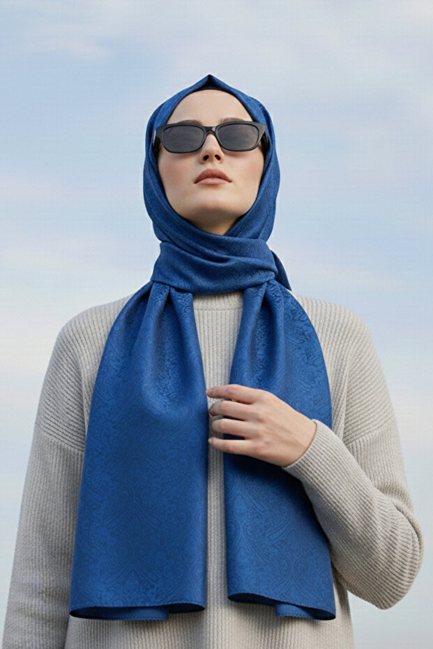 Ethnic Pattern Jacquard Shawl - 1