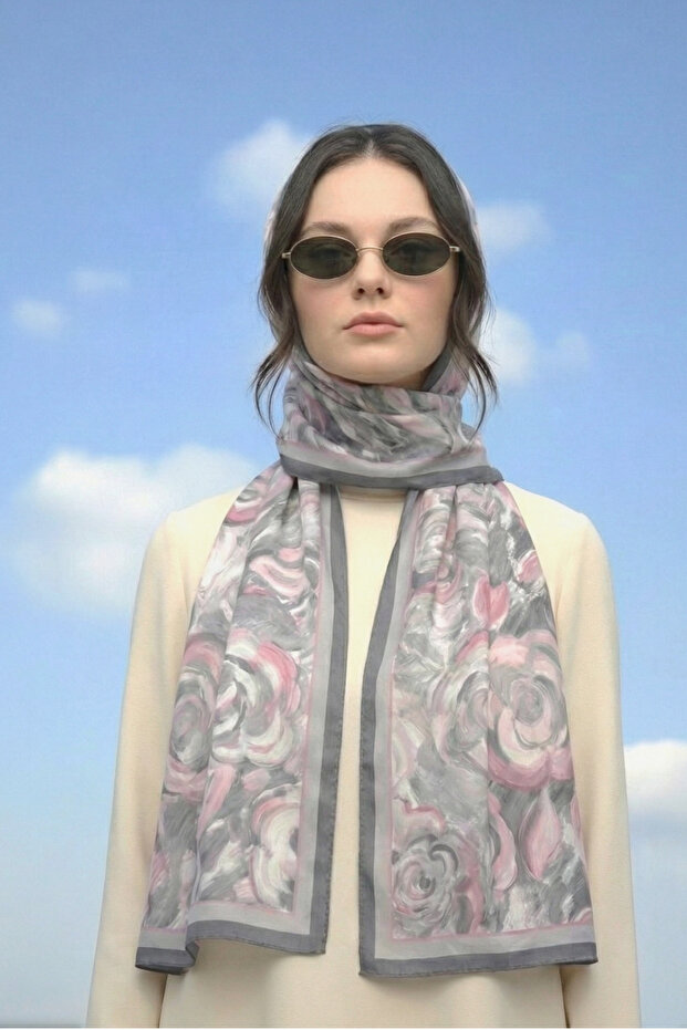 سلسلة شالات قماشية منقوشة من القطن الناعم - 6