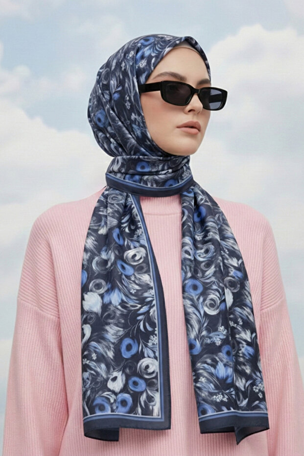 Soft Cotton Patterned Shawl Leylazar Series
