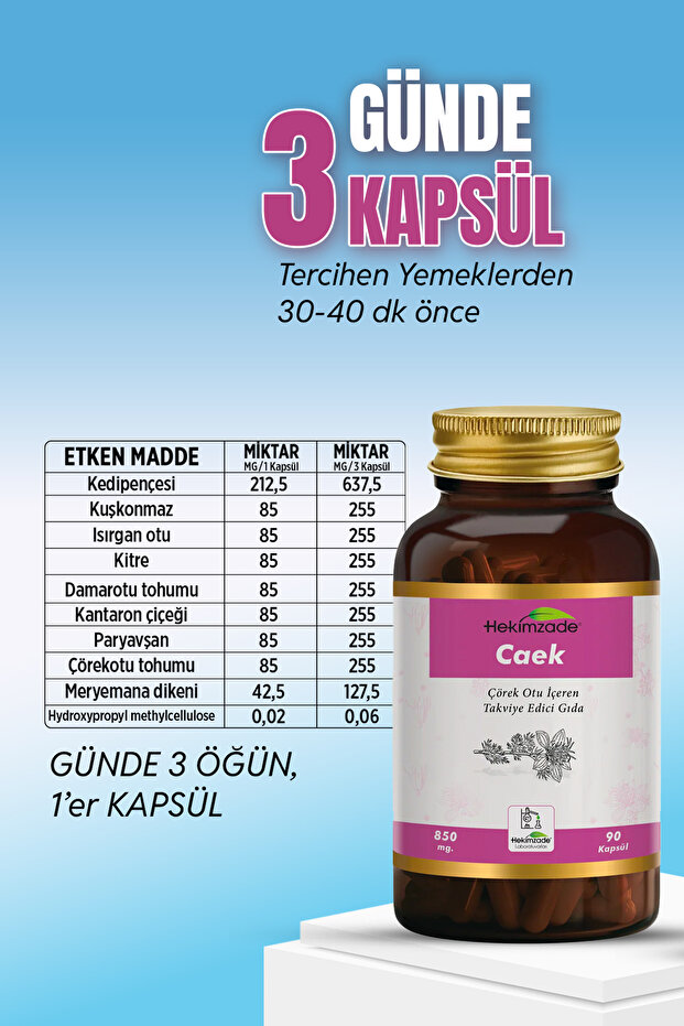 Caek 90 Kapsül 850mg - 3