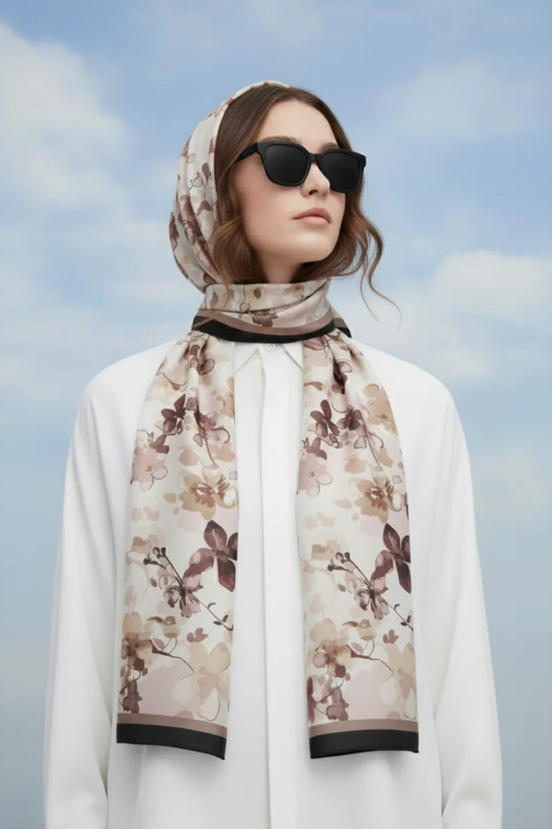 Soft Cotton Patterned Shawl Elegance Series - 3