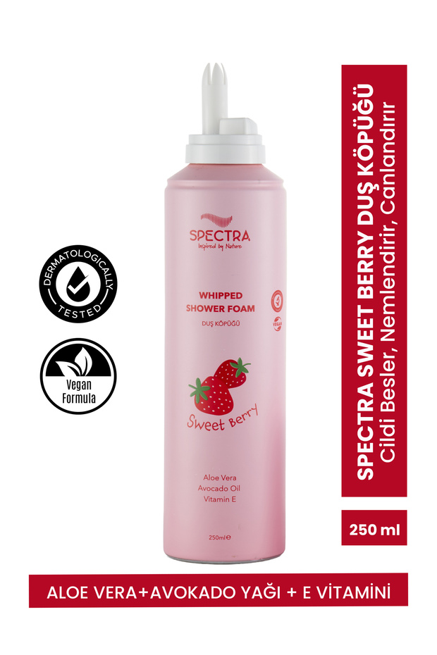 Spectra Care Sweet Berry Çilek Kokulu Duş Köpüğü (SLES, SLS & PARABEN FREE ) - 250 ML