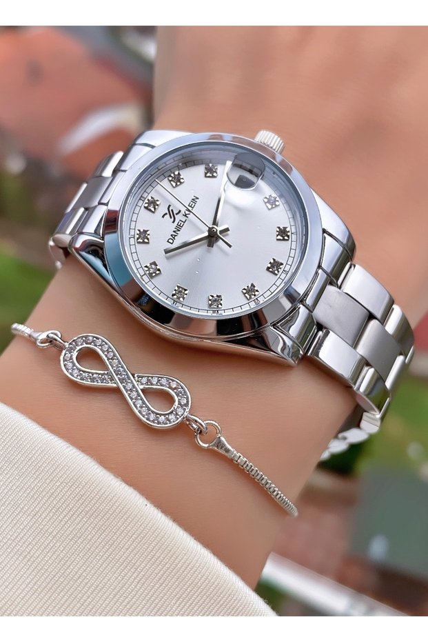Brand Yellow Silver Color Women's Wristwatch - Bracelet 0850dkl011173