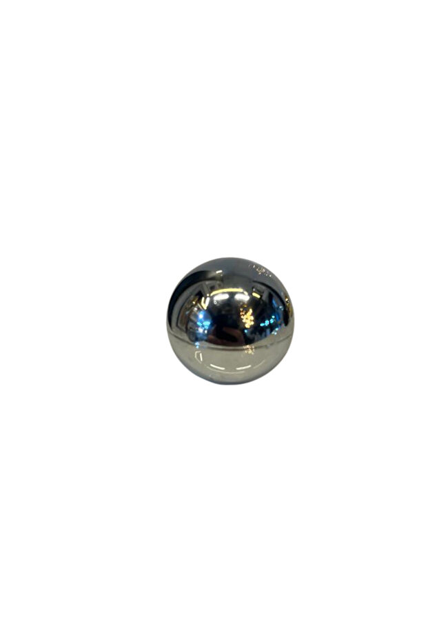 Globe Metal Button Handle Diameter 30mm Chrome Cabinet Door Modern Drawer TV Unit Furniture Single Hole Silver