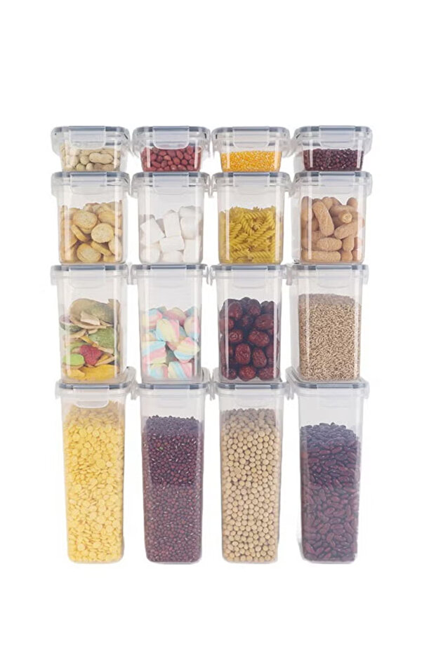 24-Pack Airtight Kitchen Storage Containers, Stackable with Labels - 5