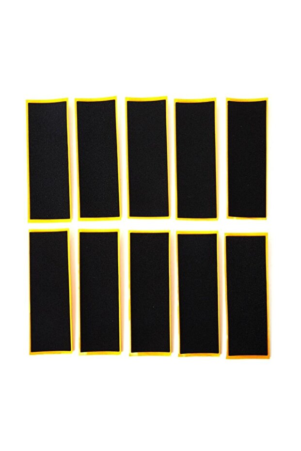 10Pcs 110x38mm Fingerboard Grip Tapes Black Fingerboard Deck Uncut Self-adhesive Tape Stickers Black