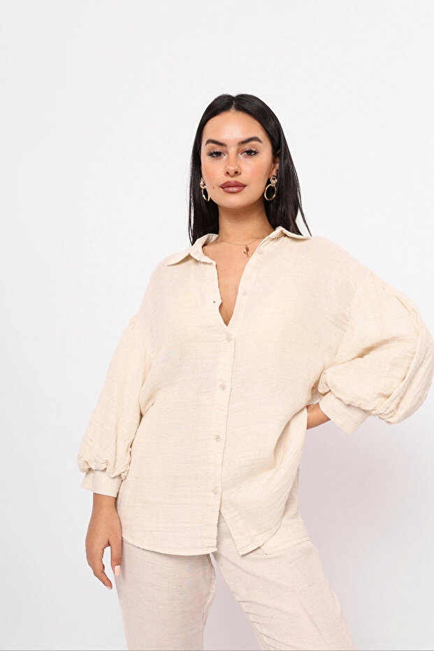 Premium Ekru Gömlek - 2