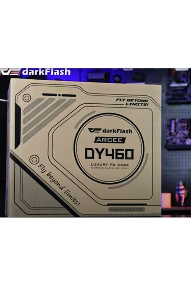 علبة كمبيوتر DY460 ATX - أسود - 1