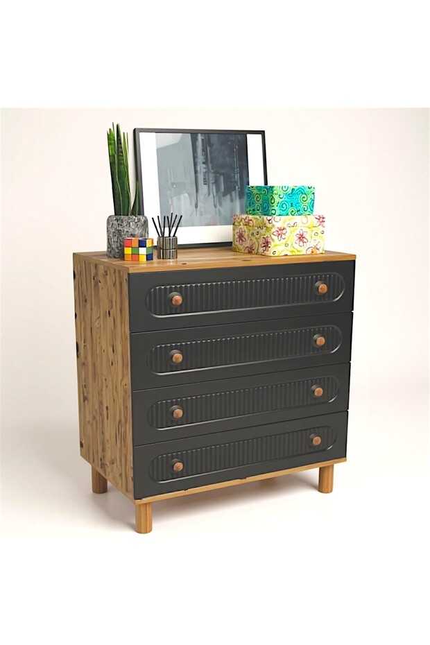 SALLY 4 Çekmeceli Mdf Şifonyer - 1