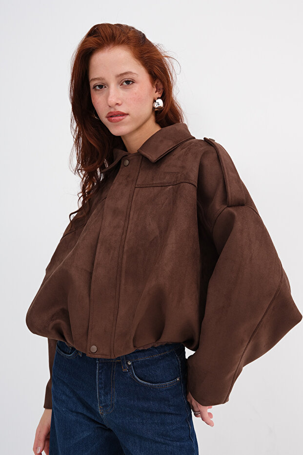 Süet Bomber Ceket C141 - 2