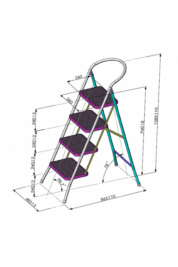 4 Basamaklı Geniş Merdiven - 2