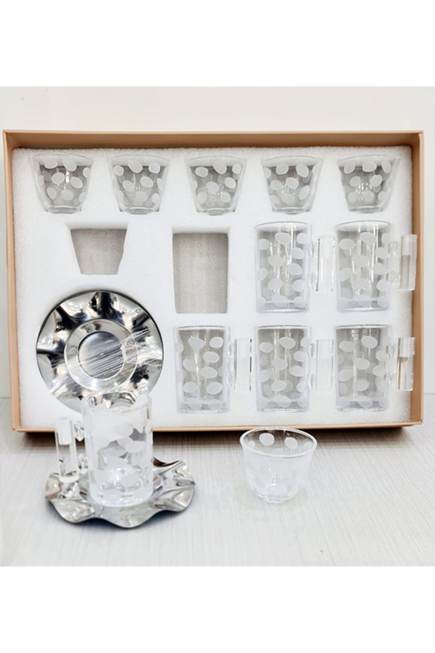18-Piece Tea and Coffee Glasses