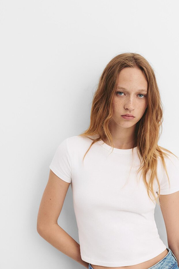 Basic vücuda oturan t-shirt - 5