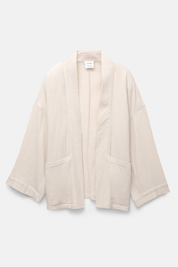 Dökümlü kimono ceket - 6