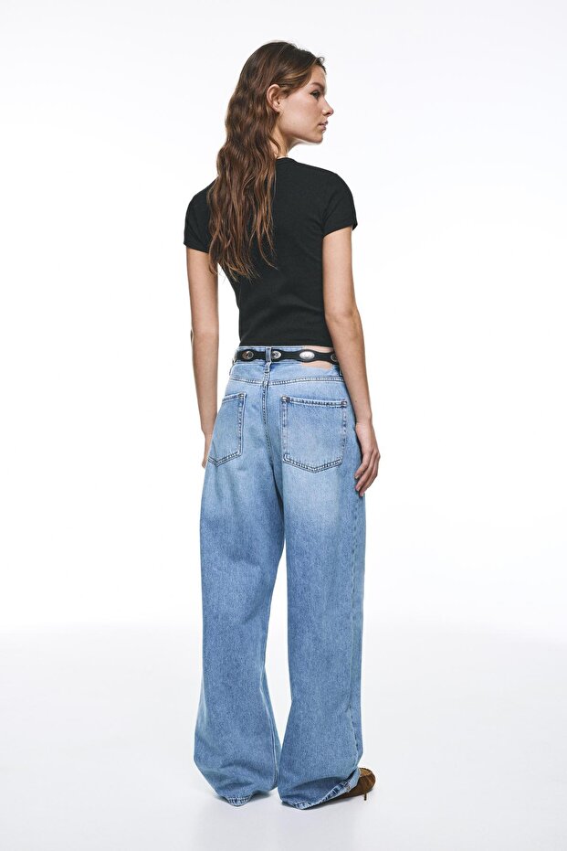 Basic vücuda oturan t-shirt - 4